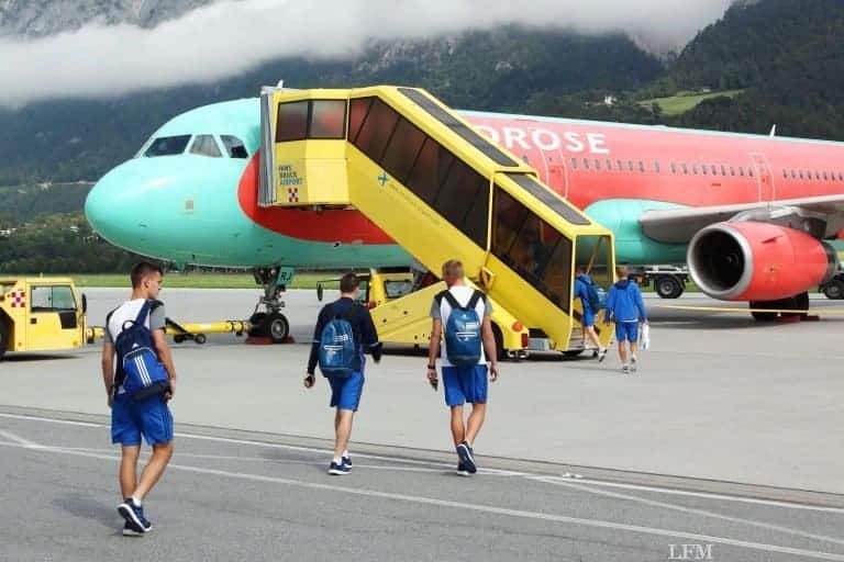 Top-Fußballclubs fliegen zum Trainingslager über Airport Innsbruck