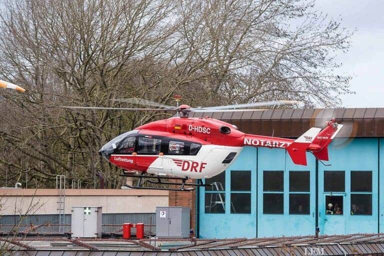 1.000. Einsatz: Christoph 42 fliegt Kind mit Verbrühung zu Spezialisten
