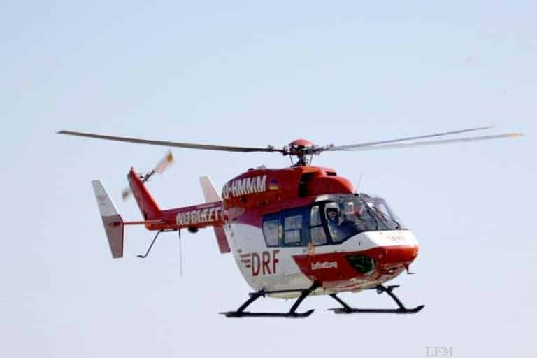 1.000. Einsatz: DRF-Hubschrauber rettet Schlaganfallpatientin