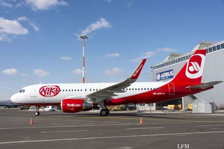 NIKI erhält ihren ersten Airbus A320 mit Sharklets