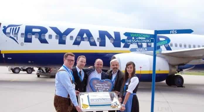 Ryanair-Basis am Flughafen Memmingen eröffnet