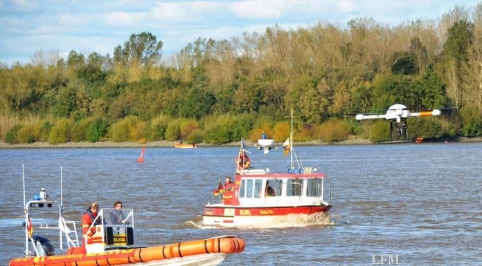 LTE-Drohne im Rettungseinsatz von DFS, Telekom und DLRG