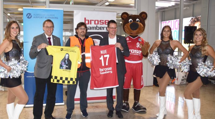 Flughafen Nürnberg Partner für Stars von Brose Bamberg