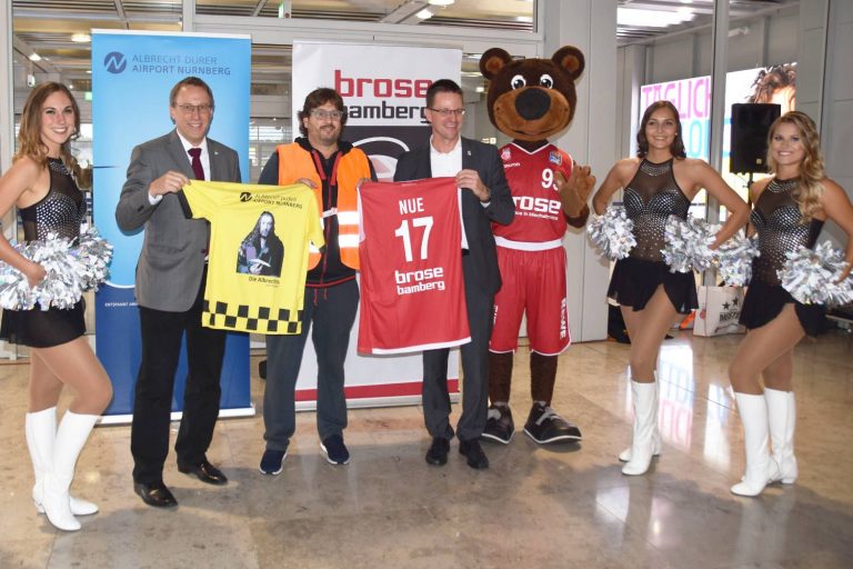 Flughafen Nürnberg Partner für Stars von Brose Bamberg