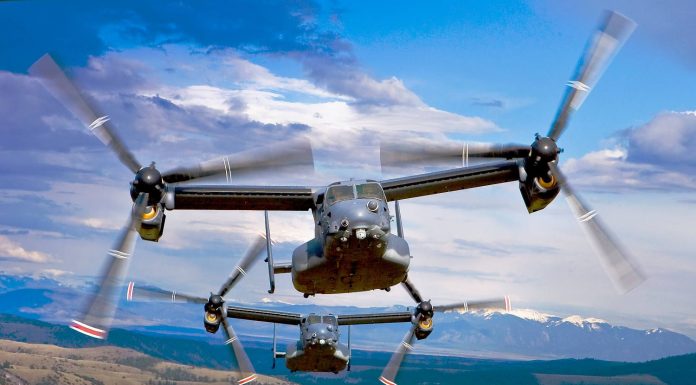 Bell Boeing V-22 Osprey erreichen 400.000 Flugstunden