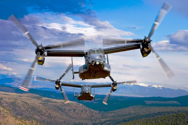 Bell Boeing V-22 Osprey erreichen 400.000 Flugstunden