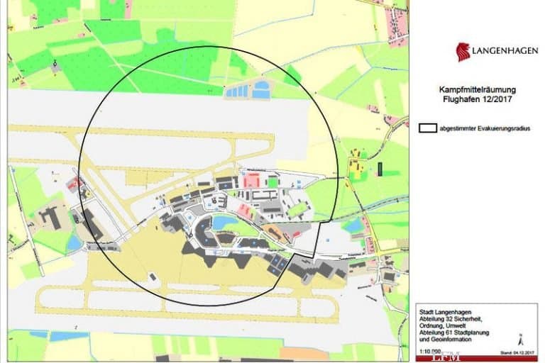 Fliegerbombe legt Flughafen Hannover lahm