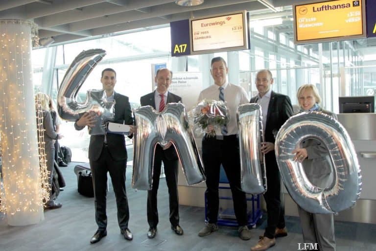 4.000.000 Passagiere am Flughafen Nürnberg erreicht