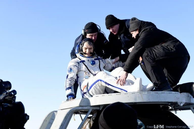 Landung von ESA-Astronaut Nespoli