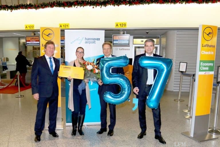 Vorletzter Meilenstein an Passagierzahlen 2017 am HAJ