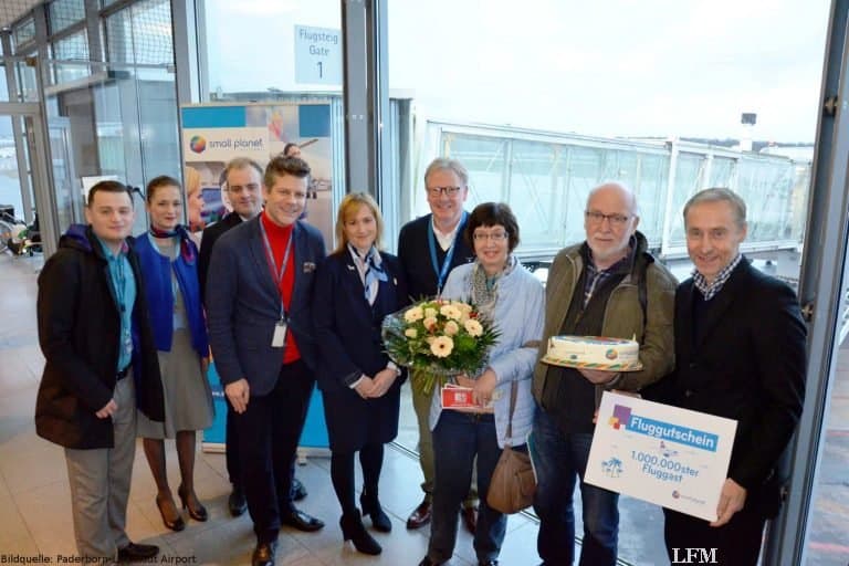 Meilenstein 1.000.000. Passagier für Small Planet Airines