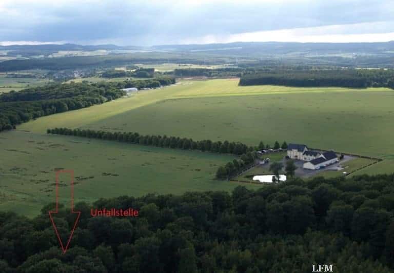 Absturz eines Motorseglers beim Landeanflug in Bad Arolsen