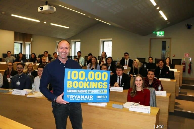 100.000 Erasmusstudenten nutzen Ryanair-Vorteil