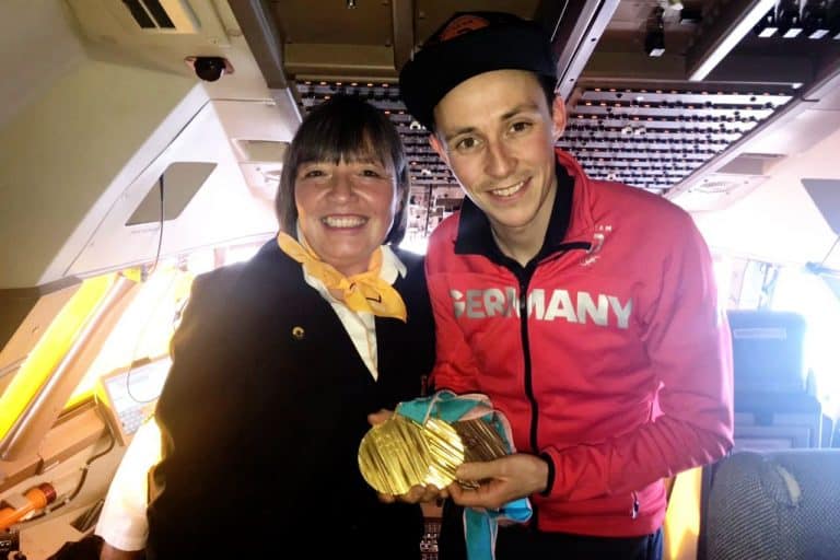 So holte B747-8 D-ABYA Olympiagold nach Deutschland