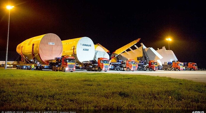 A380: Superjumbo für Japan in der Montage