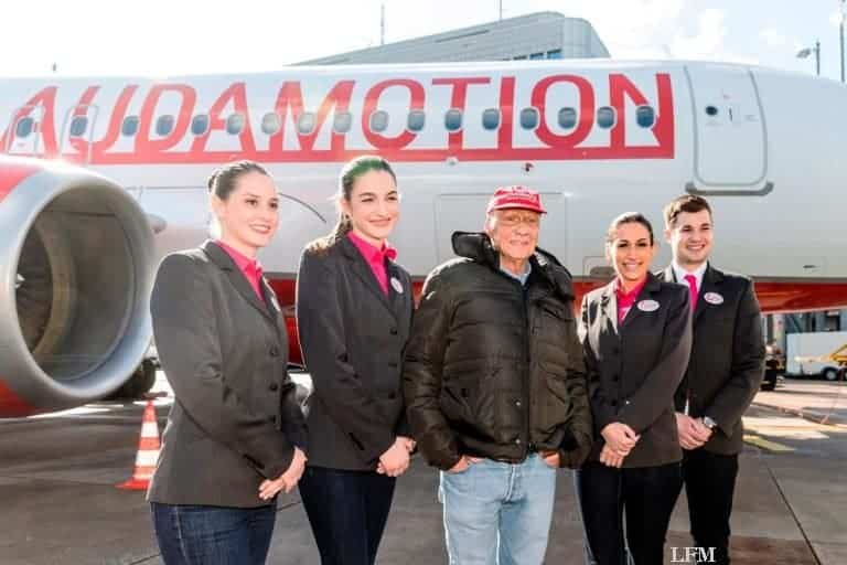 Airbus A320 für Laudamotion ab PAD