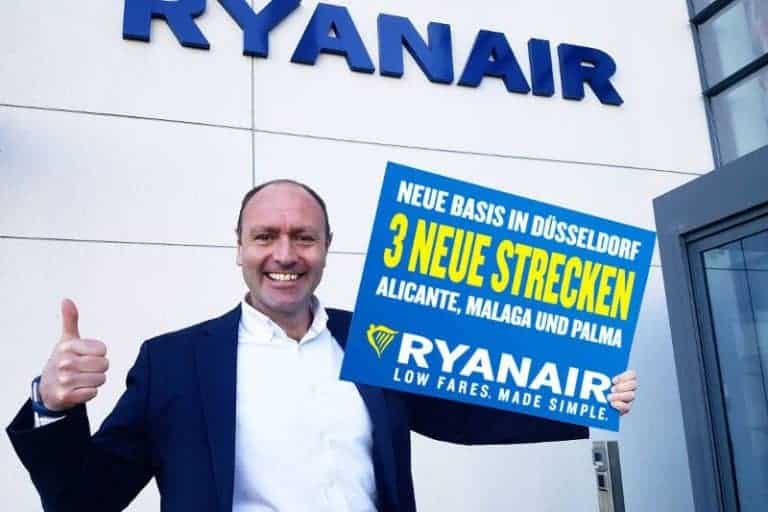 Ryanair: Basis in Düsseldorf für Alicante und Malaga
