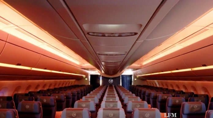 Beleuchtung im Airbus A350 erhält Lichtdesign-Preis