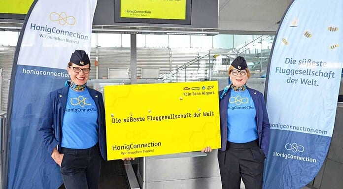 Biomonitoring am Flughafen mit HonigConnection