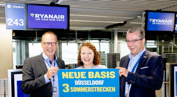 Ryanair-Boeing bringt neue Ziele nach Düsseldorf