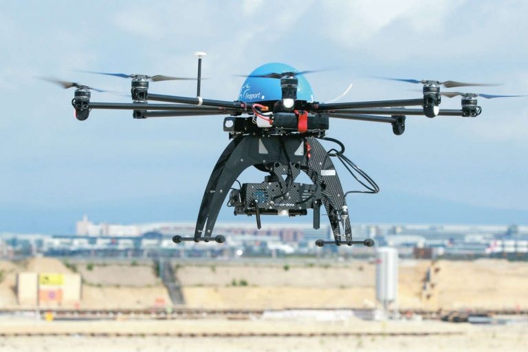 Drohnen auf dem Fraport getestet