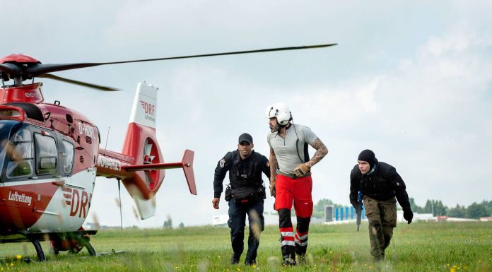 Luftretter proben mit Einsatzkräften gegen Terror