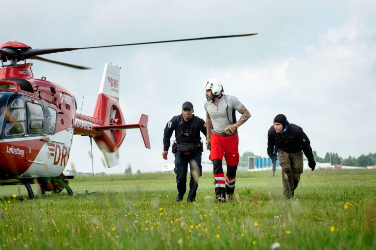 Luftretter proben mit Einsatzkräften gegen Terror