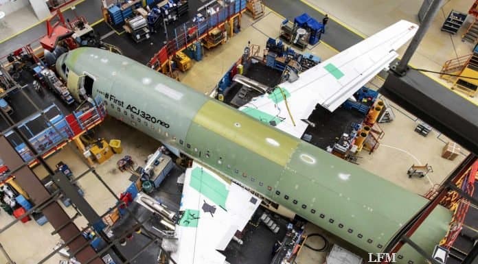 Airbus Corporate Jet ACJ320neo im Final Assembly
