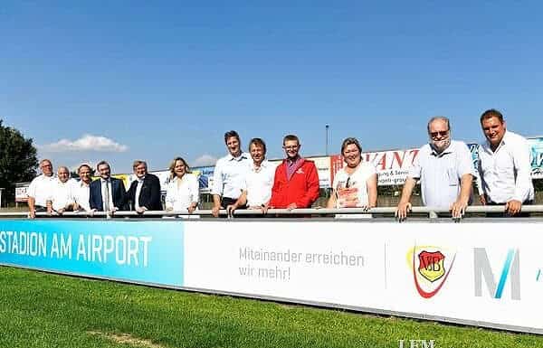 Flughafen MUC sponsort VfB Hallbergmooser Stadion