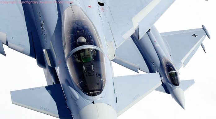 Eurofighter in Laage feiern 40.000. Flugstunde