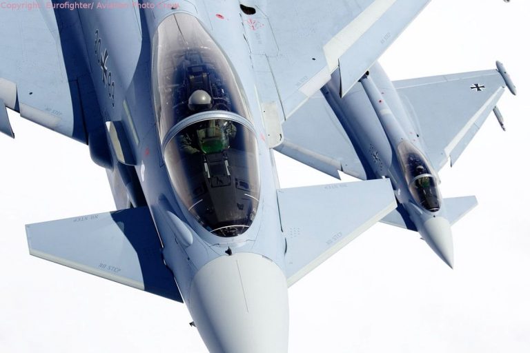 Eurofighter in Laage feiern 40.000. Flugstunde