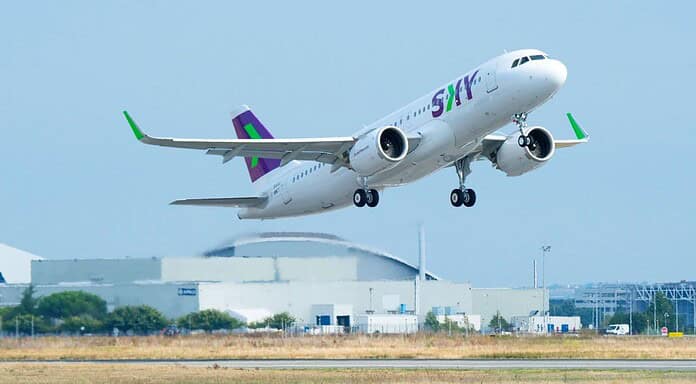 A320neo von Sky Airline aus Chile übernommen