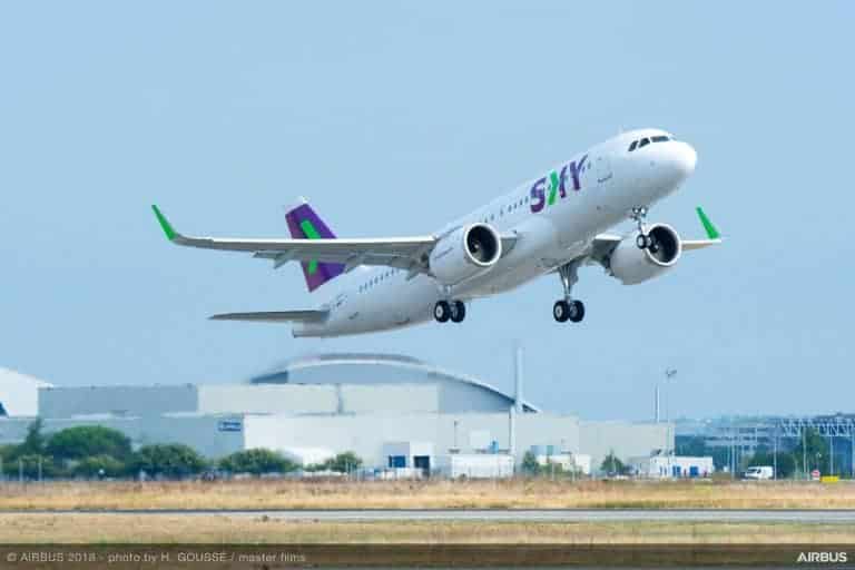 A320neo von Sky Airline aus Chile übernommen