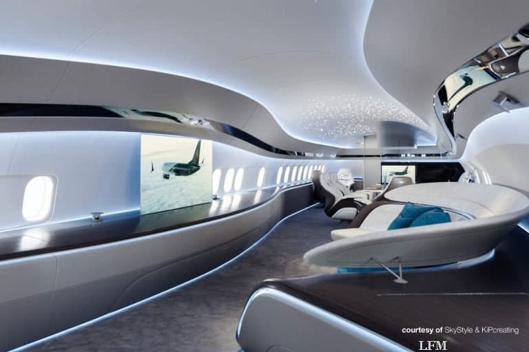 BBJ MAX zur NBAA-BACE bereit für neues Innendesign