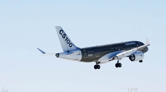 Bombardier spendet CS100 Flugzeug an Hochschule