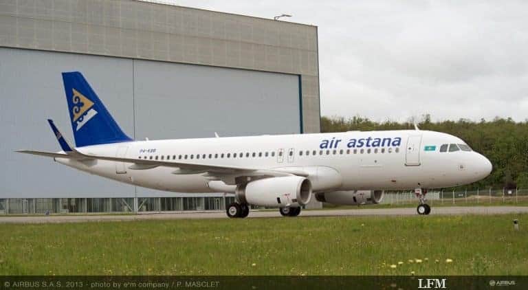 A320 mit Sharklets an Air Astana übergeben
