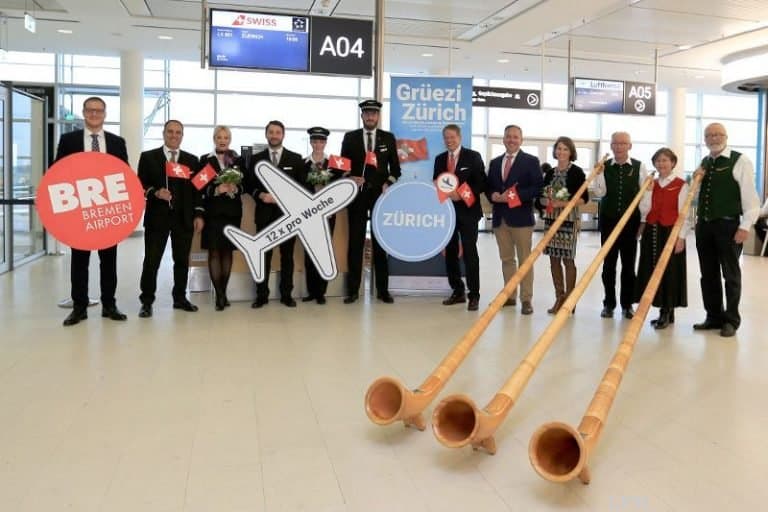 CS300 von SWISS bringt Bremer nach Zürich