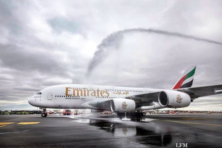Emirates läutet A380 im Linienflug nach Hamburg ein