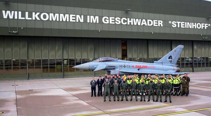 Eurofighter Typhoon erreichen 500.000 Flugstunden