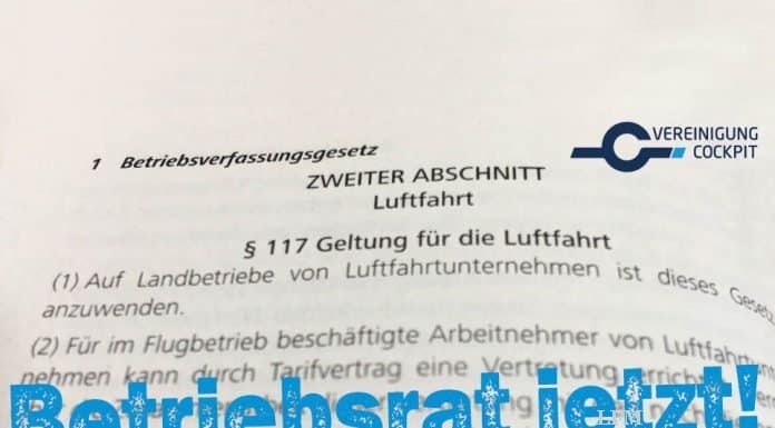 Betriebliche Mitbestimmung für Fliegendes Personal