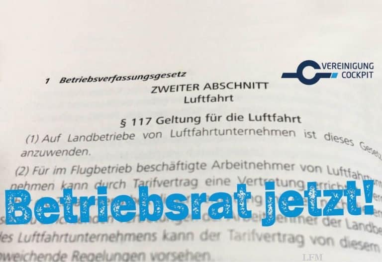 Betriebliche Mitbestimmung für Fliegendes Personal