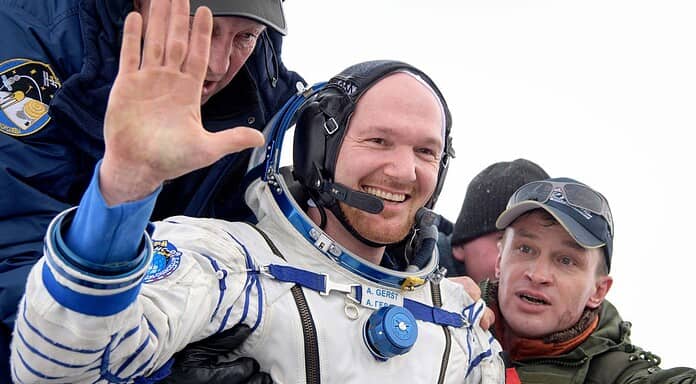 Landung von Astronaut und Kommandant Gerst
