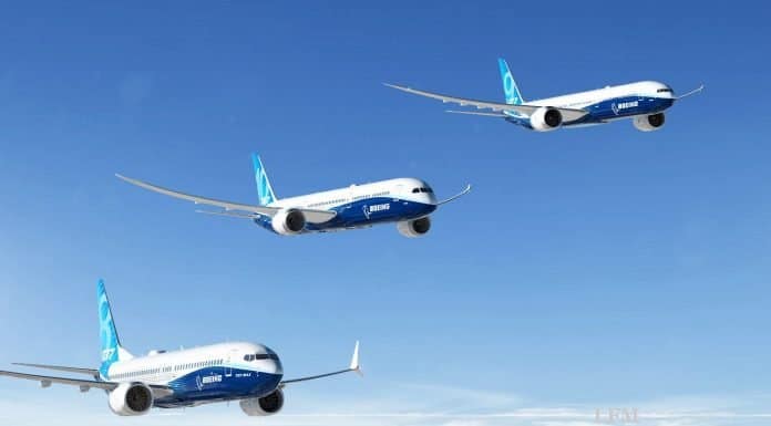 796 Ziviflugzeuge von Boeing 2018 ausgeliefert