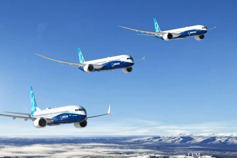 796 Ziviflugzeuge von Boeing 2018 ausgeliefert