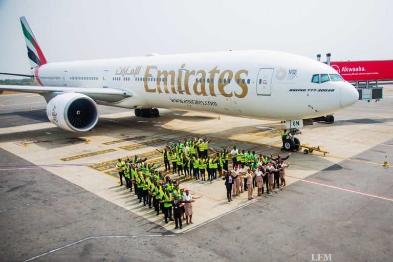 Luftfahrt in Ghana seit 15 Jahren mit Emirates