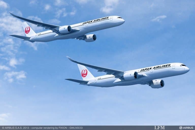 A350-Neukunde JAL nutzt FHS von Airbus