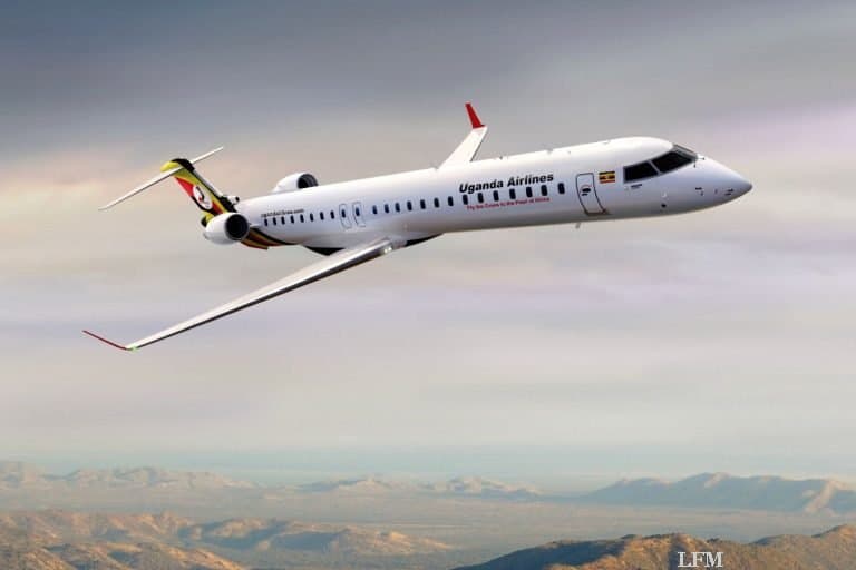 Uganda Airlines empfängt Bombardier CRJ900