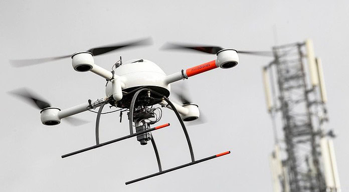 Flugsicherheit bei Drohnen durch Ortung über Mobilfunk