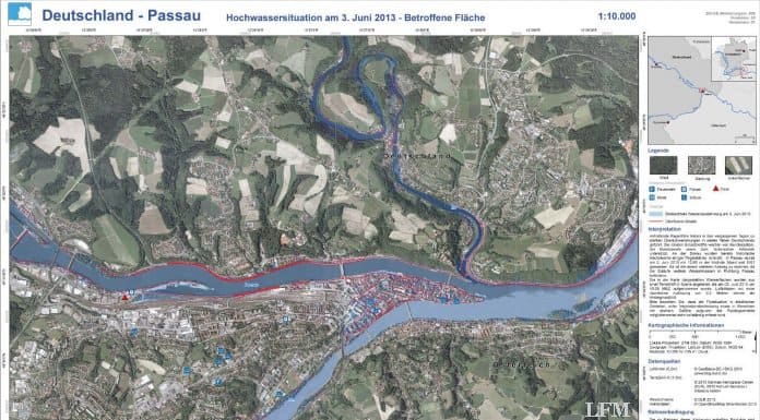 Satellitenbilder unterstützen Helfer in der Flutkatastrophe