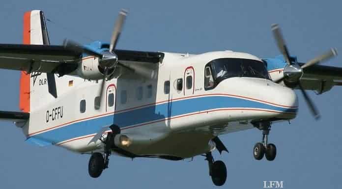 Do 228-212 startet für Luftbilder von den Hochwassergebieten